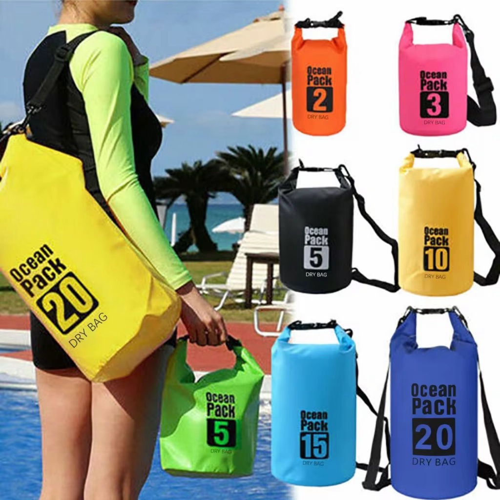 Waterproof Dry Bag Ocean Pack Sling Backpack Outdoor Wading Sport Beach ...
