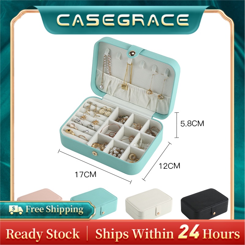 Jewelry Storage Box Portable Travel Jewellery Box For Ring Necklace ...