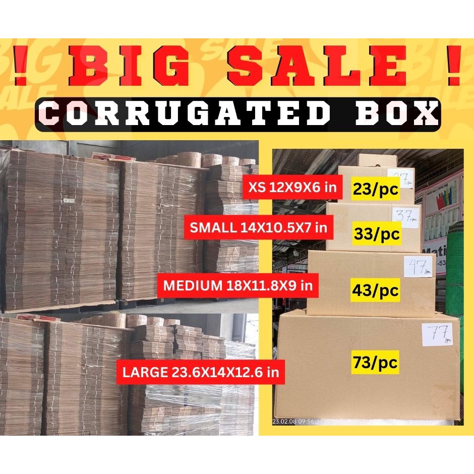 (COD) LARGE Shipping Box (JNT/JRS Same Size Only) Plain Corrugated Box