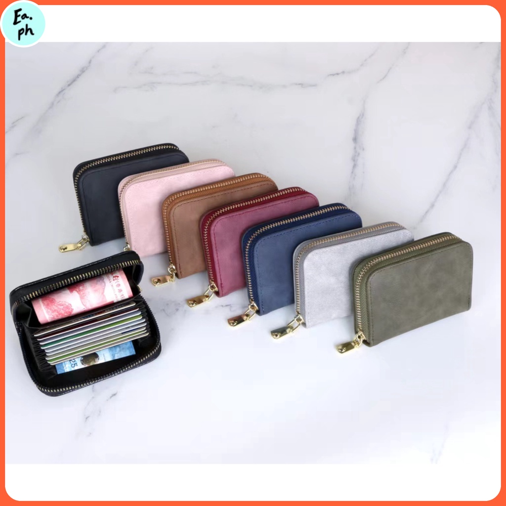 Ladies Card Wallet Credit Card Holder Organizer Gamoza or Genuine Leather Shopee Philippines