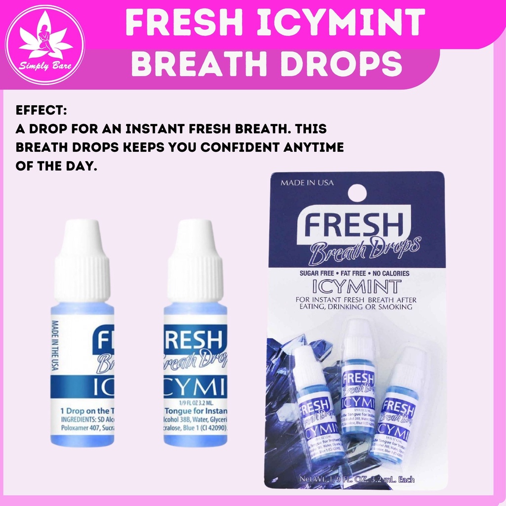 Fresh breath drops icy mint instant fresh breath Shopee Philippines
