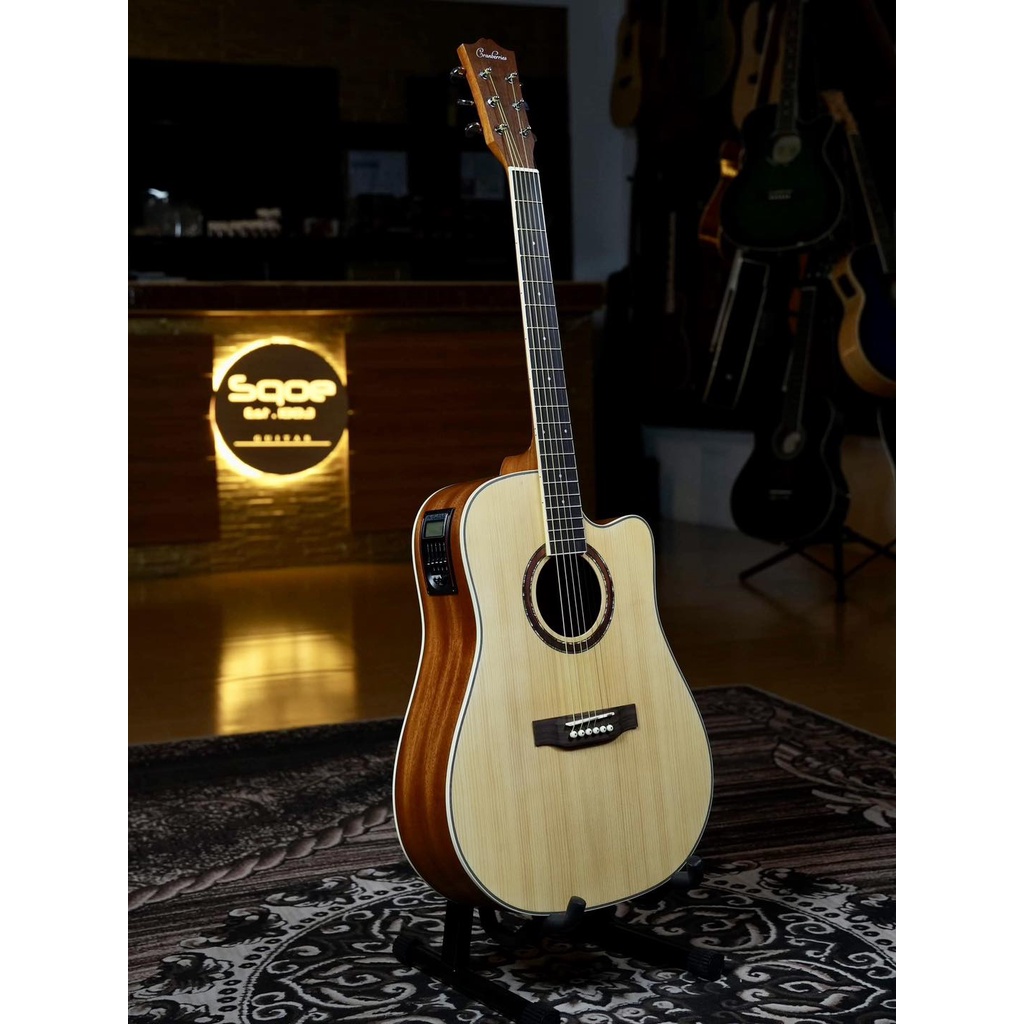 Cranberries 4141 41'Inches Acoustic Guitar With Builtin 5 Way