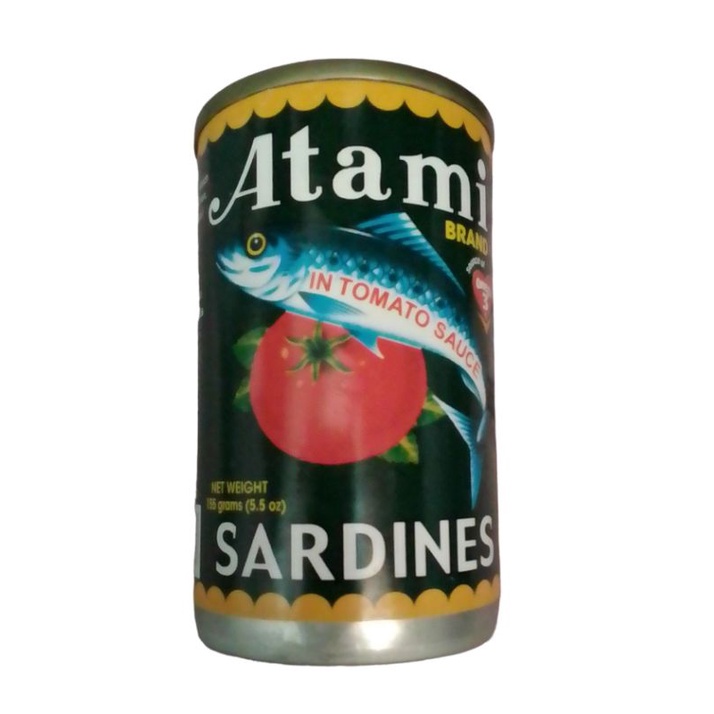 Atami Brand Sardines In Tomato Sauce155g Shopee Philippines
