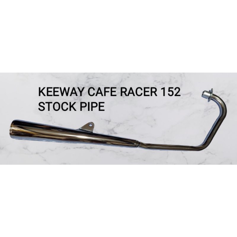 Keeway Cafe Racer 152 - StockPipe - Stainless (Double Tube Elbow ...