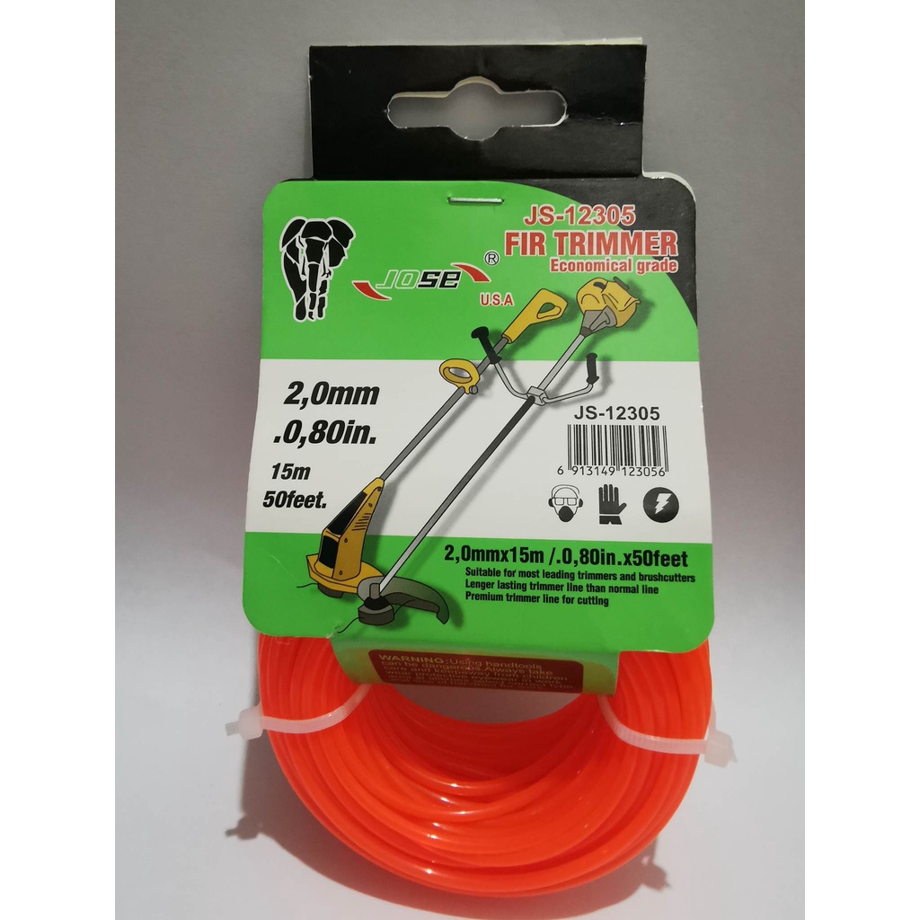 Grass Cutter String Trimmer Head w/Square Nylon (Tansi) Trimmer Liner