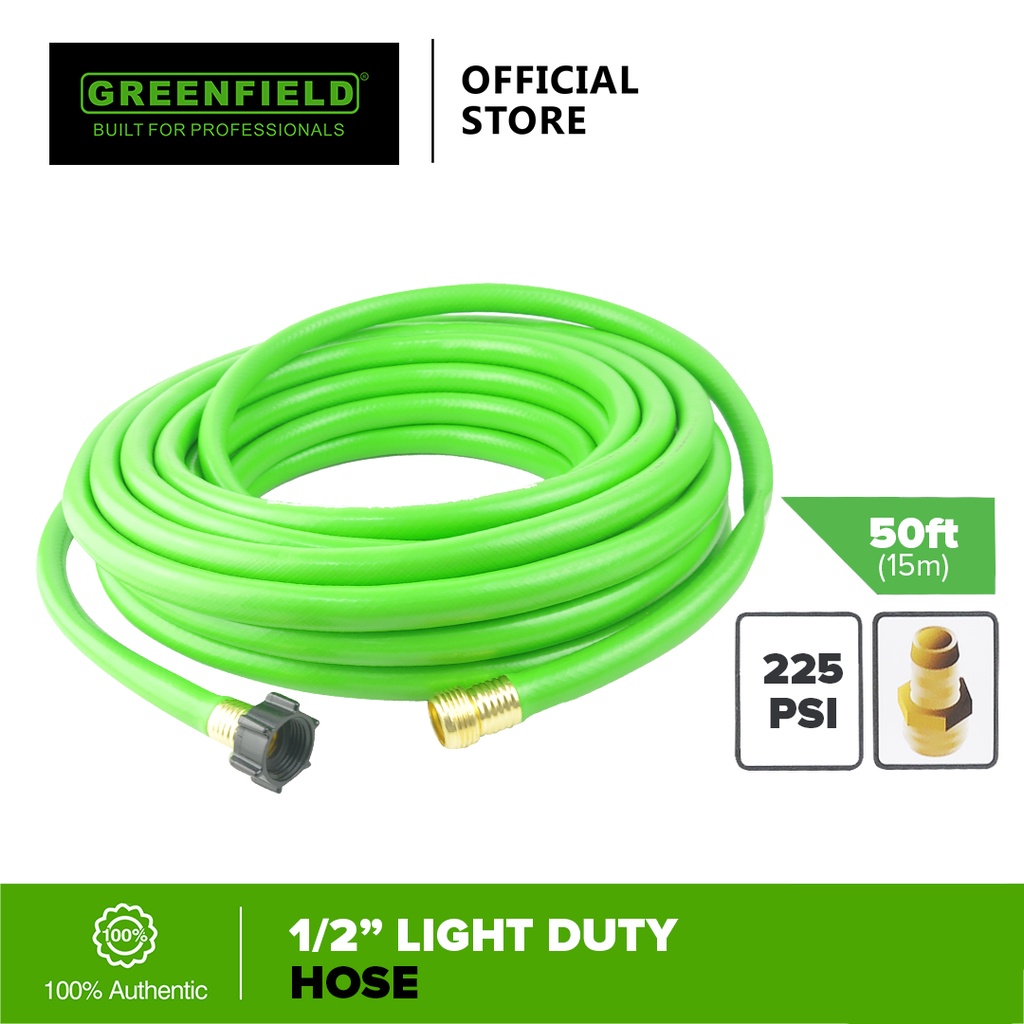 Greenfield Light Duty Hose 1/2" X 50Ft Lawn & Garden Shopee Philippines
