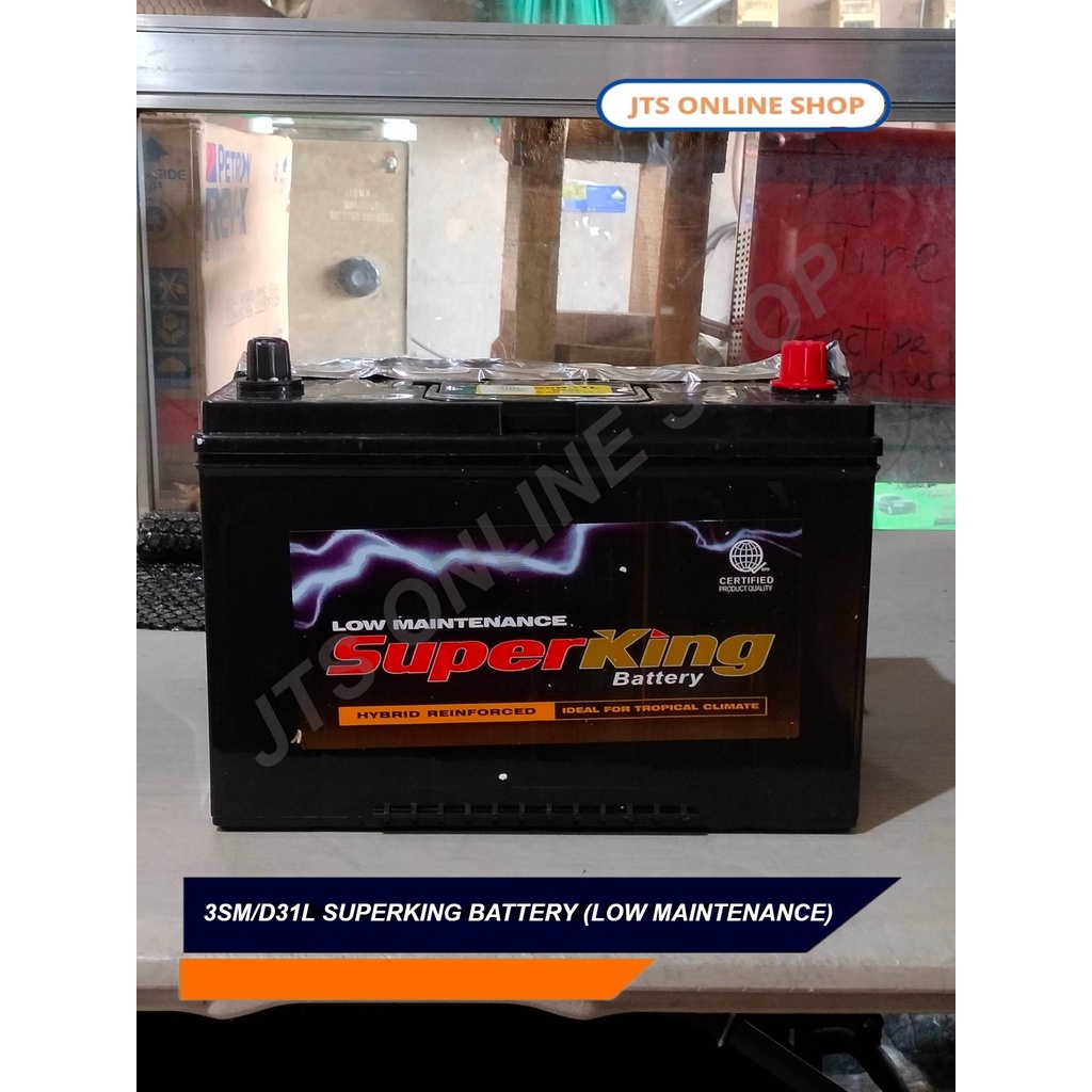 3SM/D31L SUPERKING BATTERY (LOW MAINTENANCE) Shopee Philippines