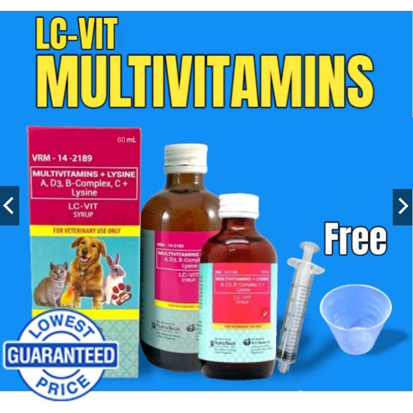 LC VIT Multivitamins Syrup for Best for Dog & Cat 60ML Shopee Philippines