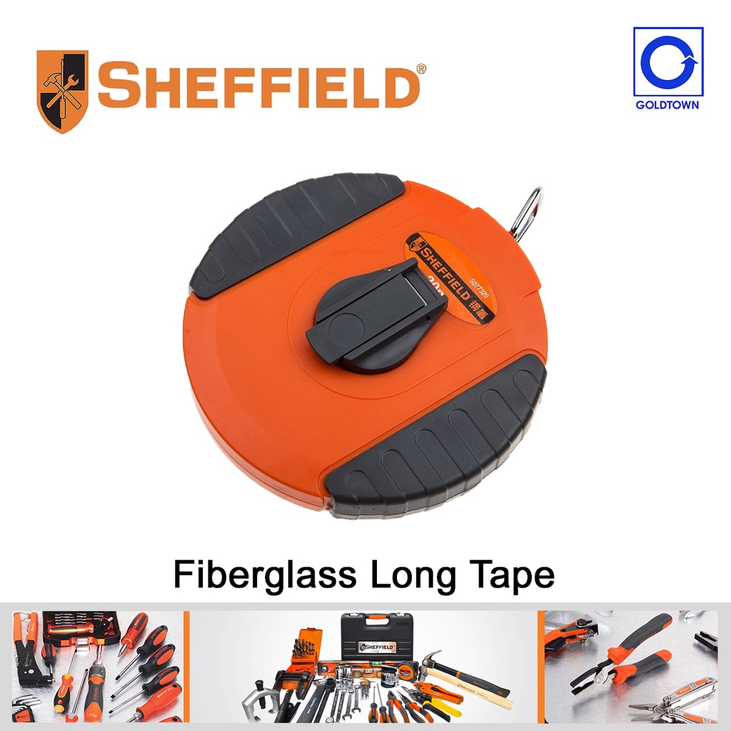 Sheffield Original Fiberglass Long Tape Measure 20 | 30 | 50 Meters