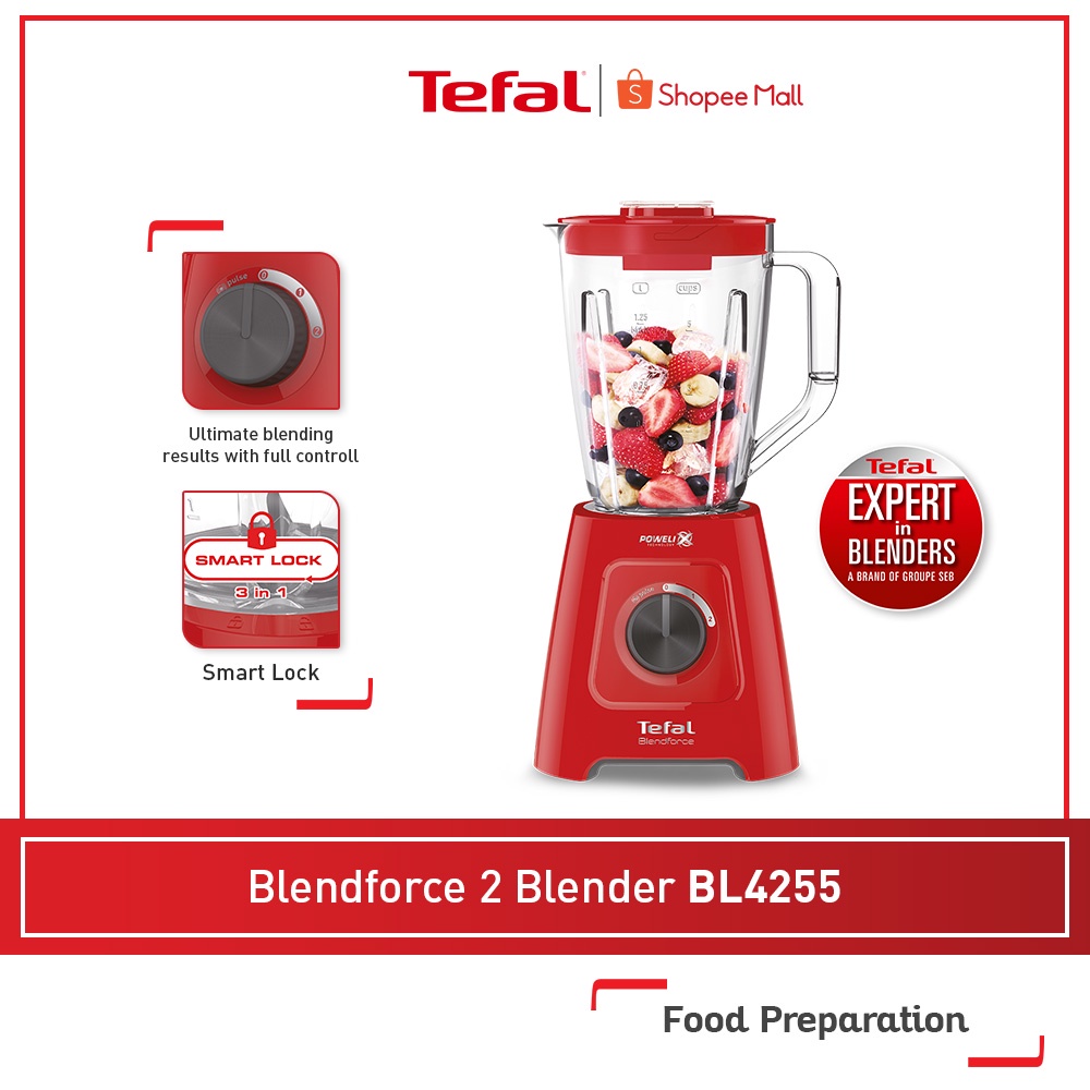 TEFAL BL4255 Blendforce 2 Blender (Red) BL425565