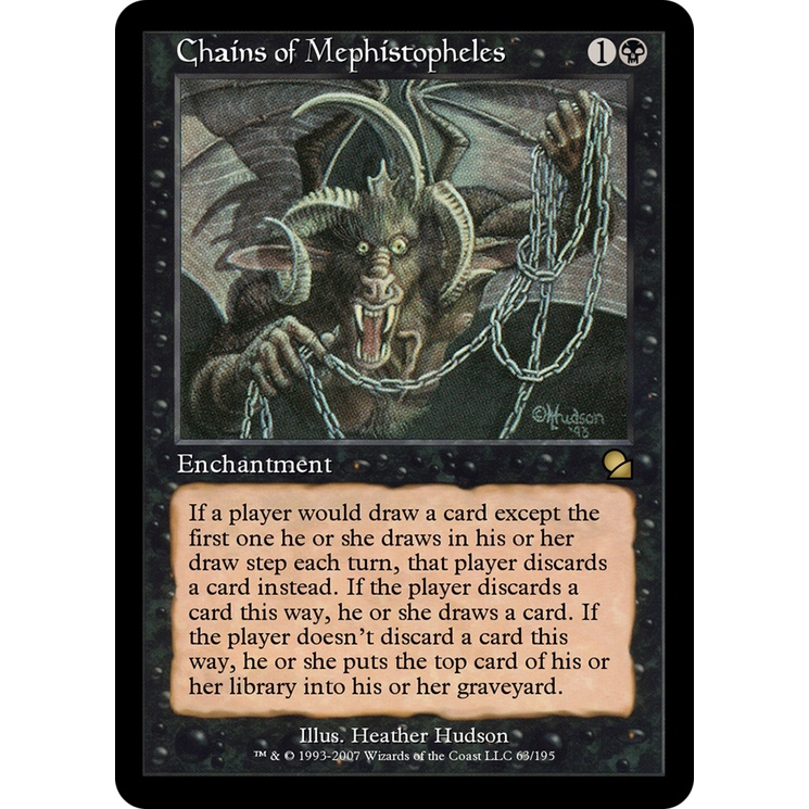 Chains of Mephistopheles MTG High Quality Proxy | Shopee Philippines