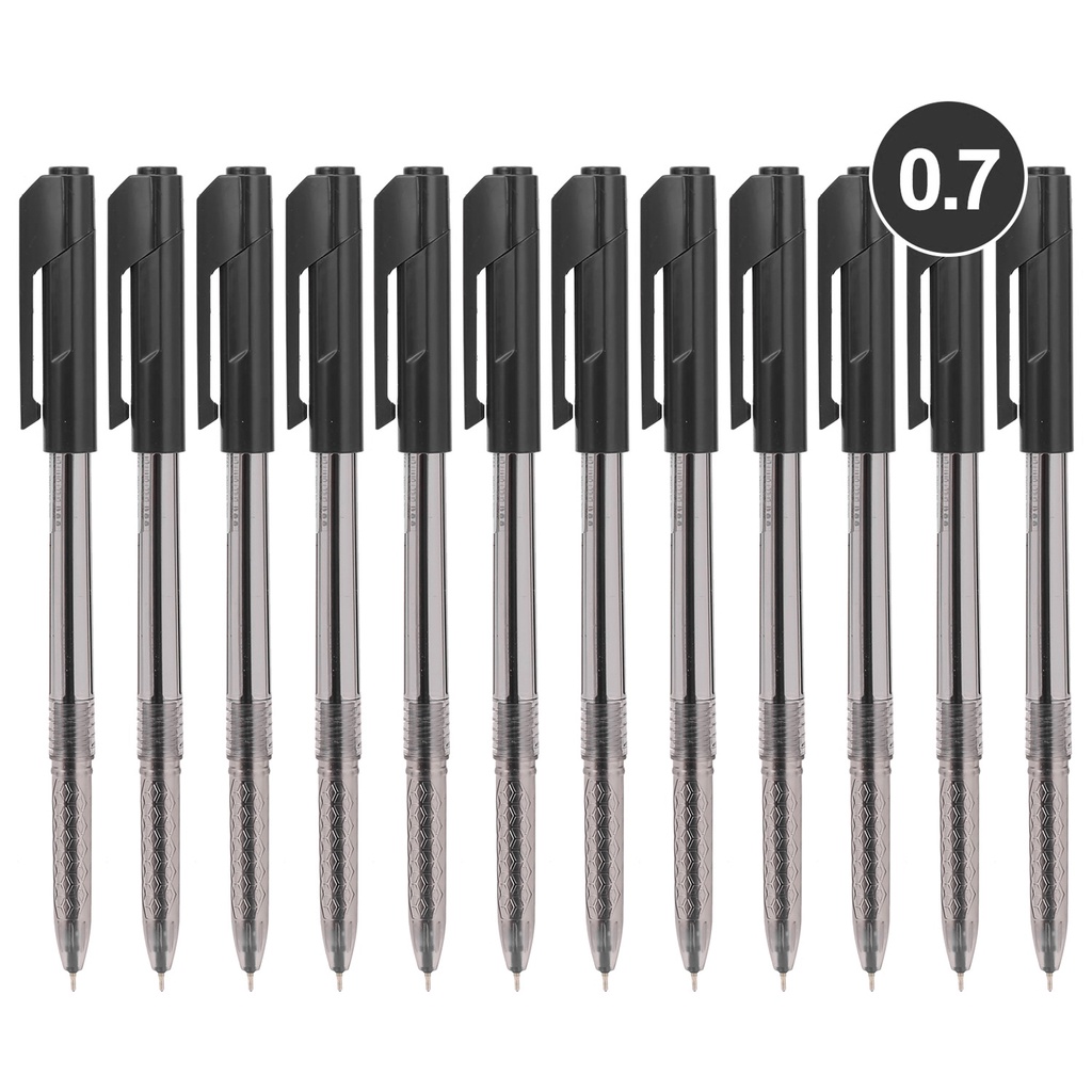 Deli EQ00920 Arrow Ballpoint Ballpen Black 0.7mm 12pcs/1box | Shopee ...