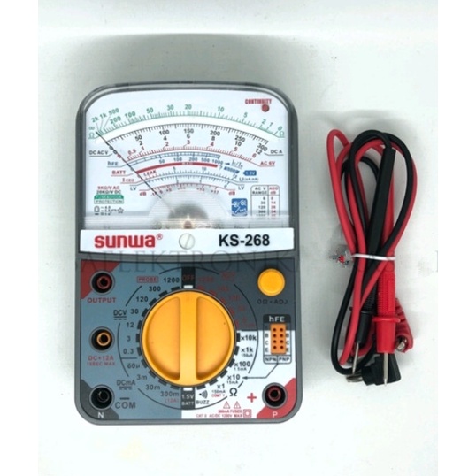 sunwa multimeter analog KS-268 heavy duty with fuse protected with ...