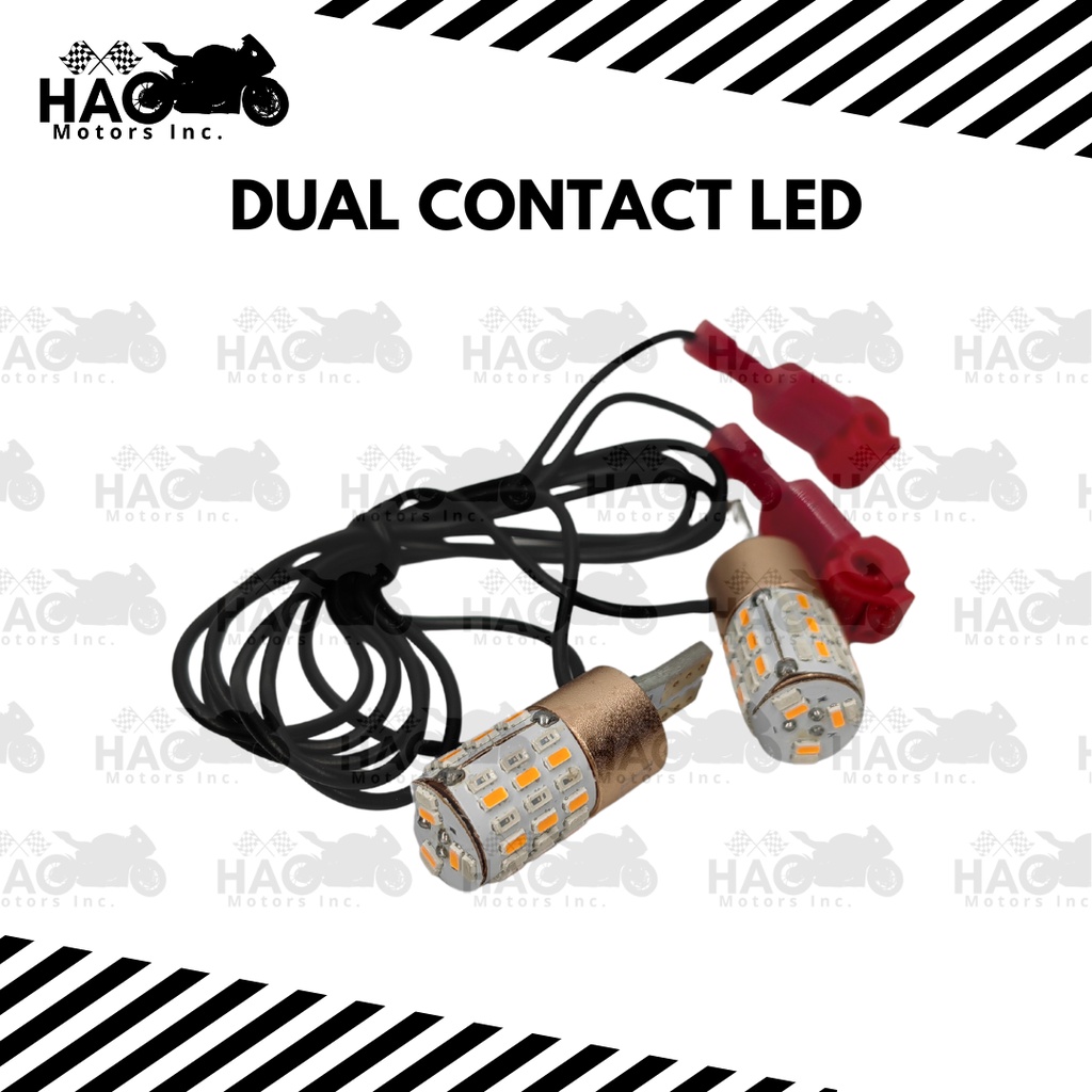 DUAL CONTACT LED Firefly Type Signal/ Park Light Motor Parts | Shopee ...