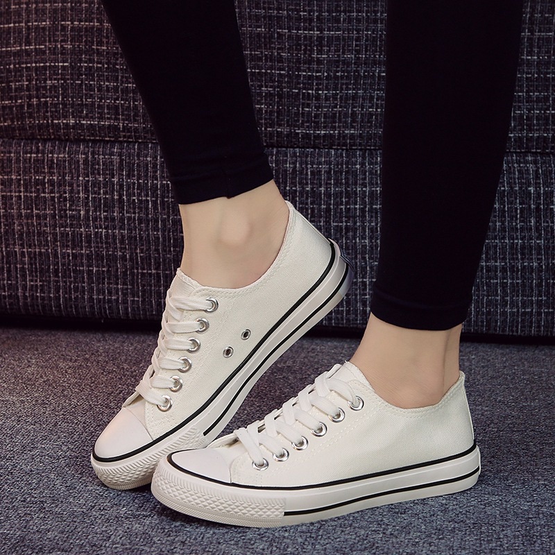 Canvas shoes women s all match Korean style net red hot style small white shoes sneakers Shopee Philippines