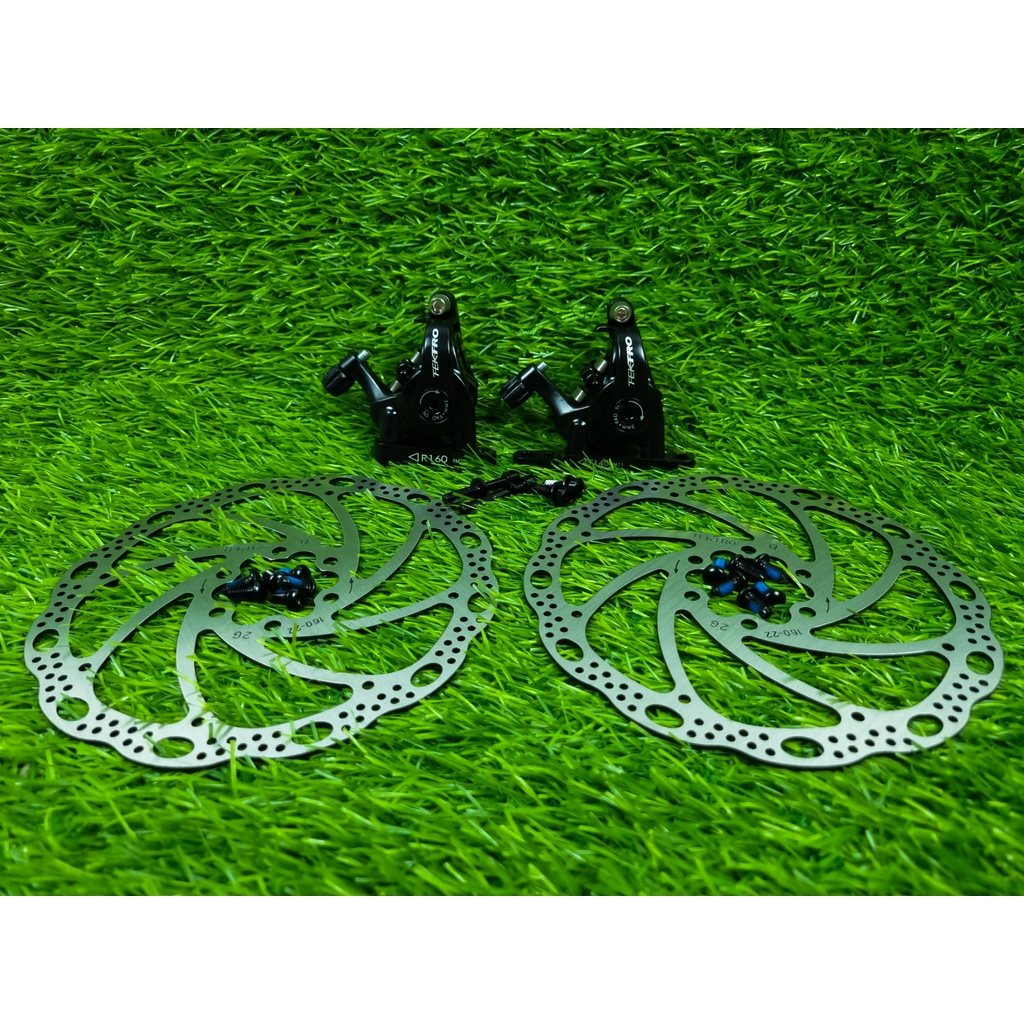 JARVIS Tektro C550 Mechanical Disc Brake Caliper Set Flat Mount Road