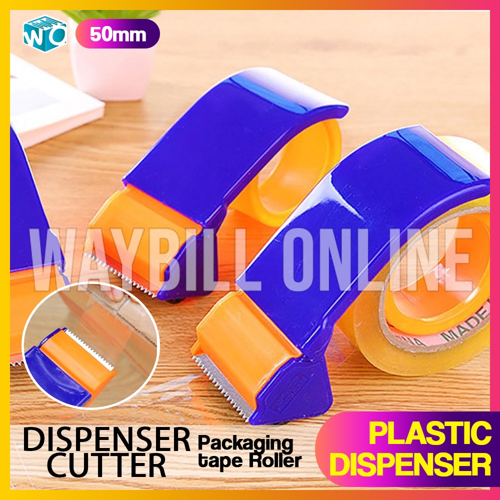 Tape Dispenser Heavy Duty Plastic for Big Tape Rolls 50mm Tape Cutter