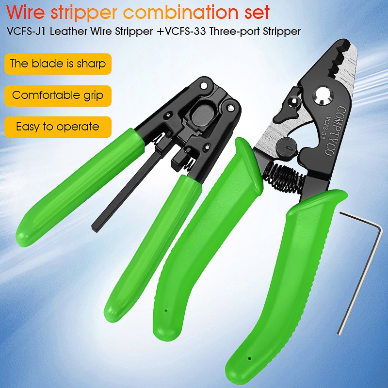 Fiber Optic Tool Kit VCFS-33 Three-port Fiber Stripper and VCFS-J1 ...