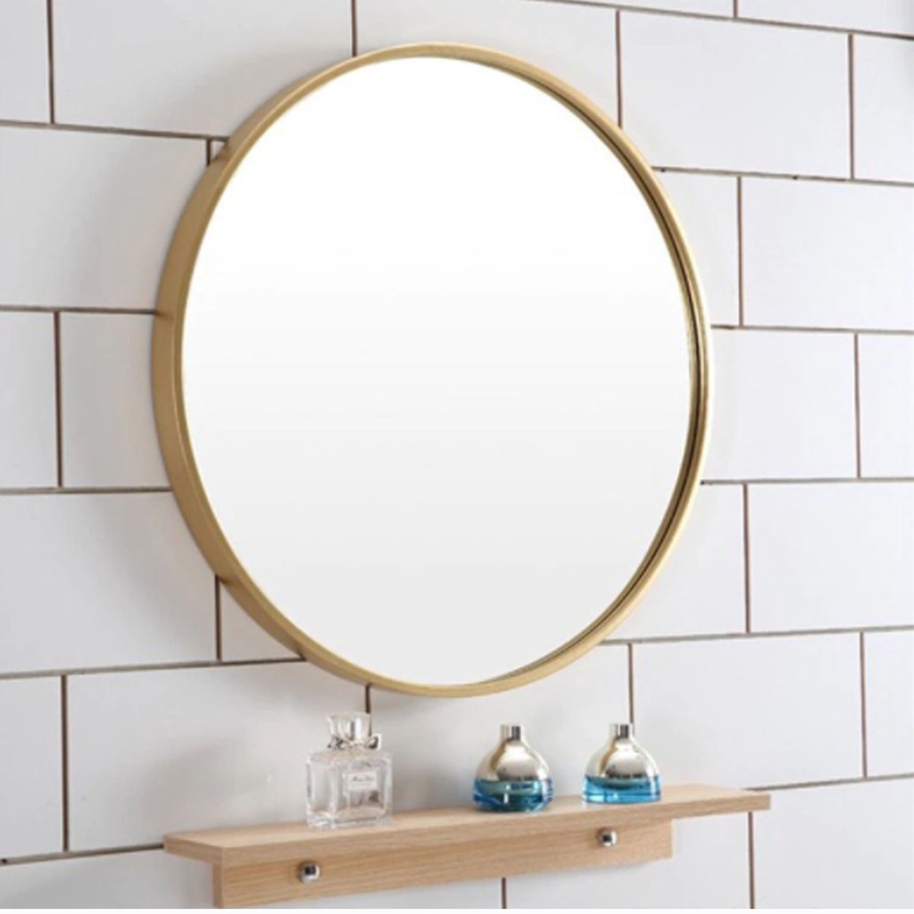 ROUND MIRROR 40cm Retro metal frame round bathroom mirror wallmounted