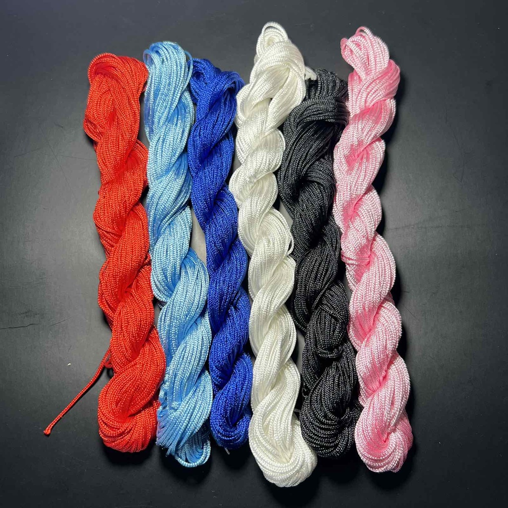 22 Meter Long 1mm thick Knot Cord String Satin Macrame Thread Shamballa ...