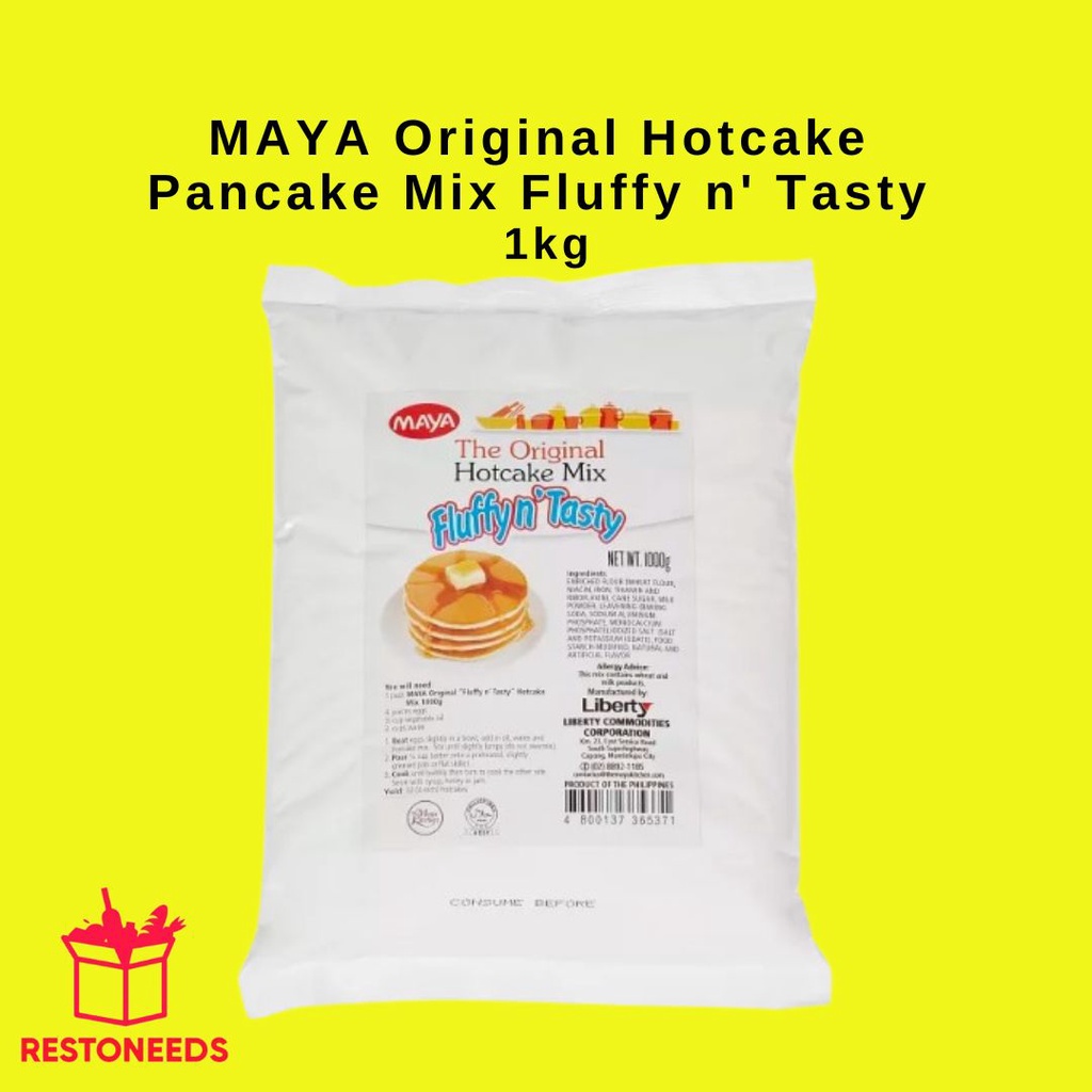MAYA Original Hotcake Pancake Mix Fluffy n' Tasty 1kg Shopee Philippines
