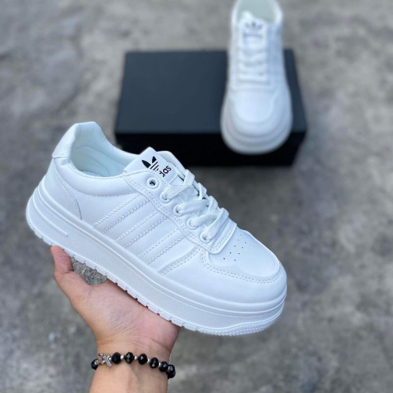 ADI White Korean Fashion Shoes for Women