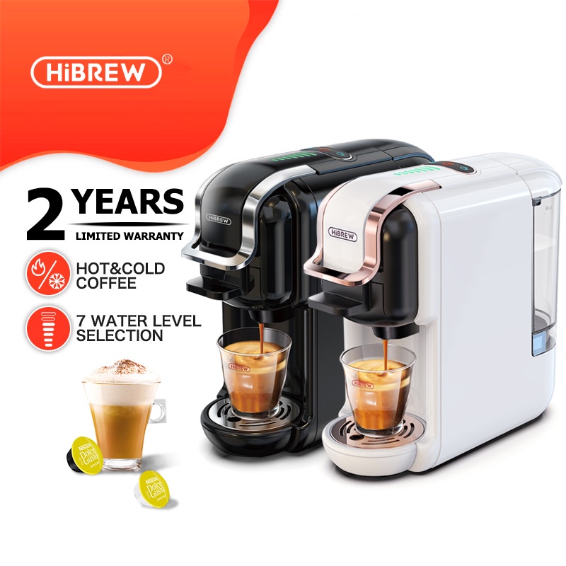 HiBREW 5 In 1 Coffee Machine Hot/Cold 19Bar Espresso Machine For Dolce