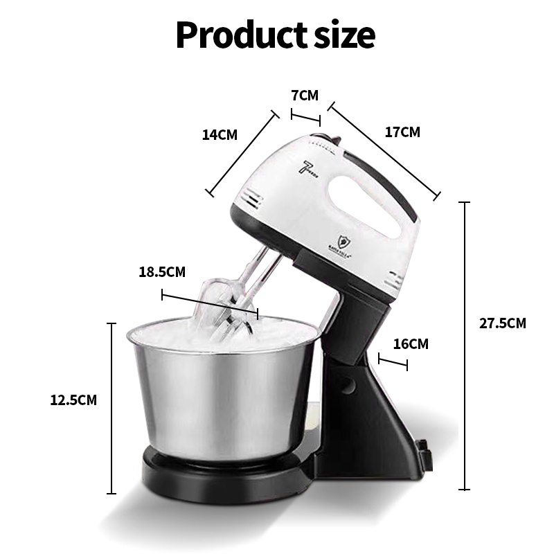 Kaisa Villa mixer for baking electric hand mixer with bowl stand mixer