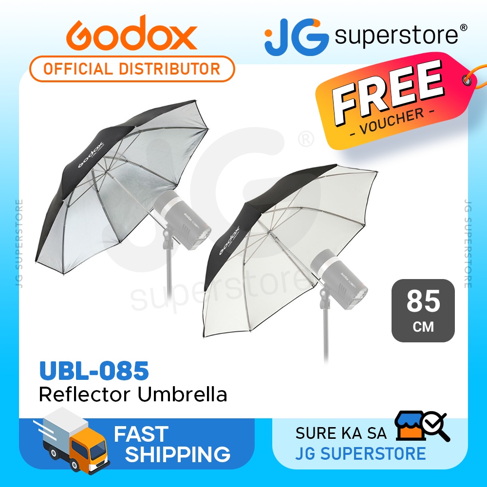 Parapluie Studio Godox UB-004 84cm - Noir/Blanc - Diffusion Flash Photo