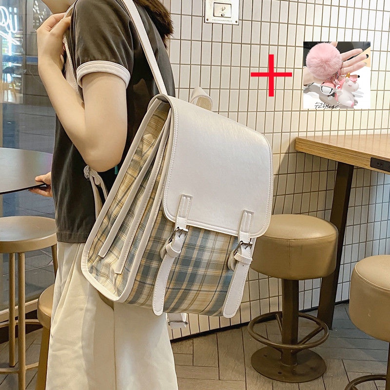 Square backpack online korean