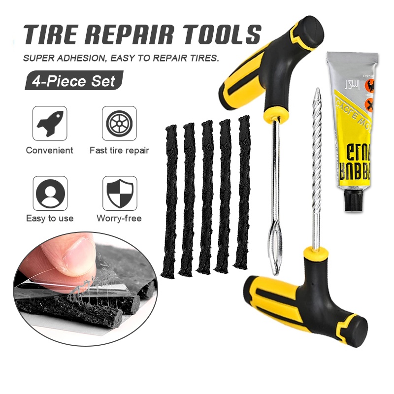 Tubeless Tire Repair Tool Motorcycle Car Tire Repair Kits Bike Tire ...