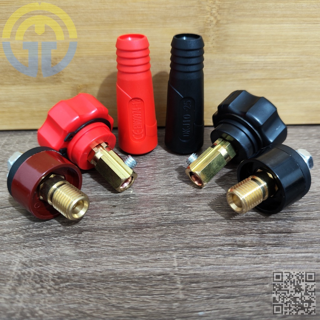 STARTECHWELD Welding Cable Connector CC40/LC-40 Set Male & Female Set 1/0-2/0 Twist Lock CC40