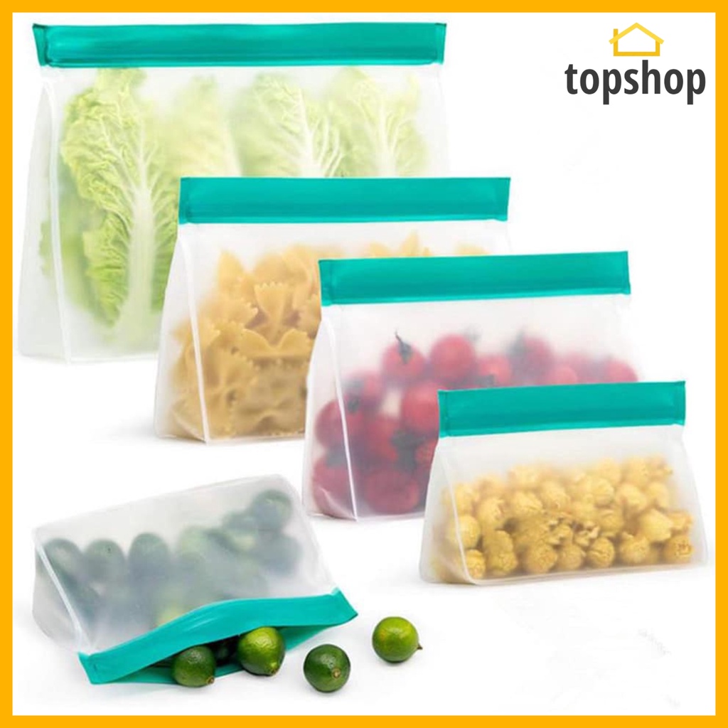 PEVA Food Storage Bag Silicone Leakproof Reusable Silicone Bag