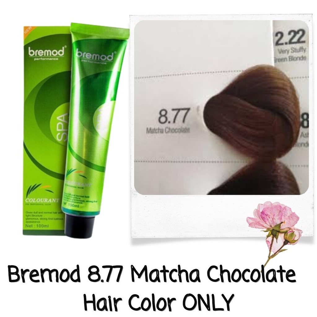 Matcha Chocolate 8.77 Bremod Hair Color Cream (Basic Colors) 100ml (NO ...