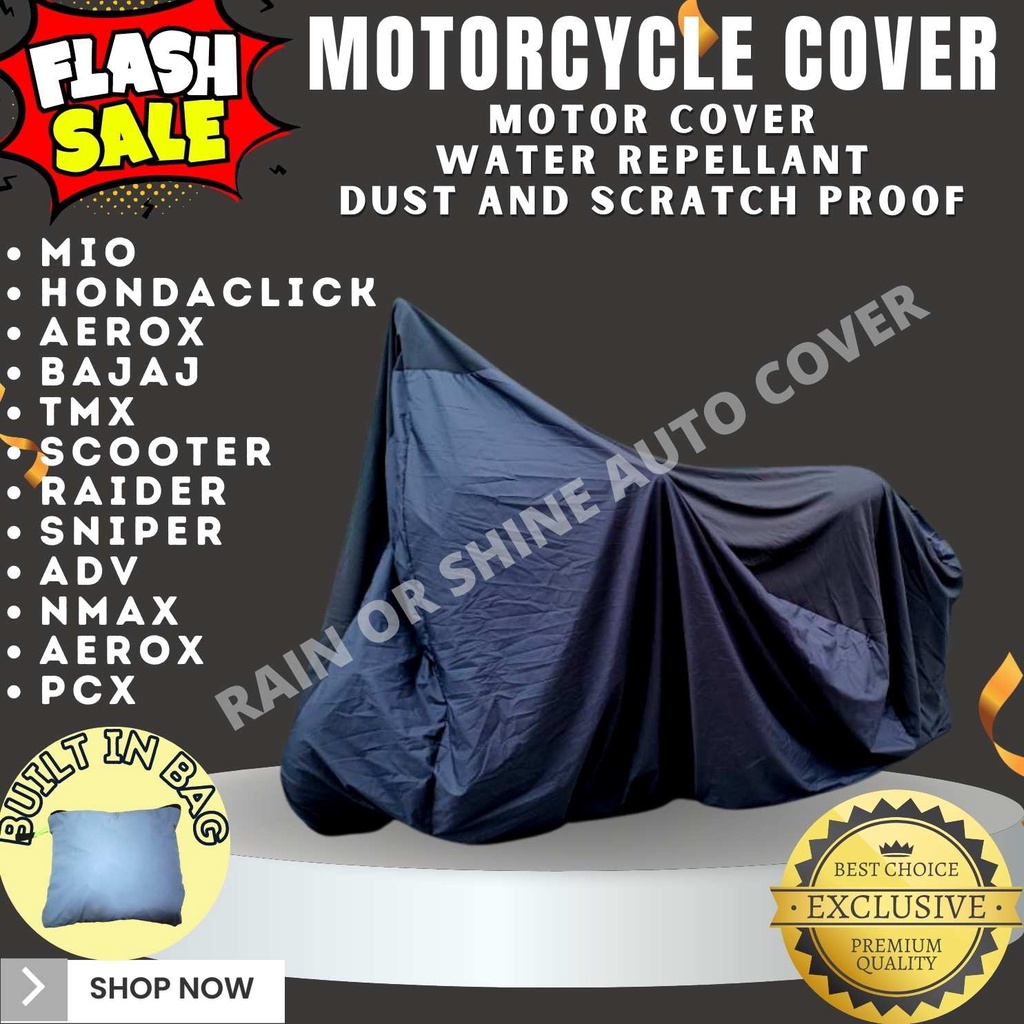 MOTOR COVER FOR MIO CLICK AEROX BAJAJ TMX SCOOTER RAIDER SNIPER ADV ...