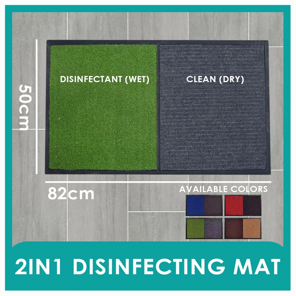 HausLuxe Disinfecting Floor Mat Sanitizing Mat 2in1 For Office Home