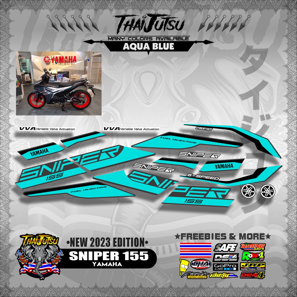 SNIPER 155 EW 2023 EDITION STICKER DECALS By THAIJUTSU (LAMINATED ...