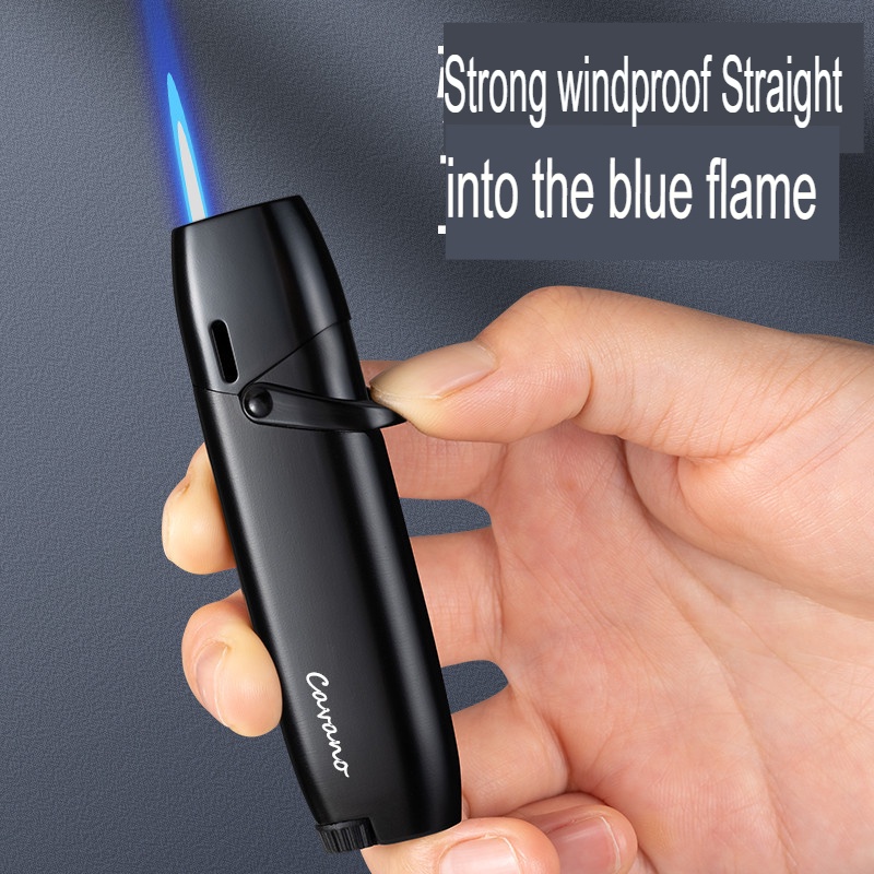 Kimigo Straight Blue Jet Flame Lighter Easy Click Refillable Lighter