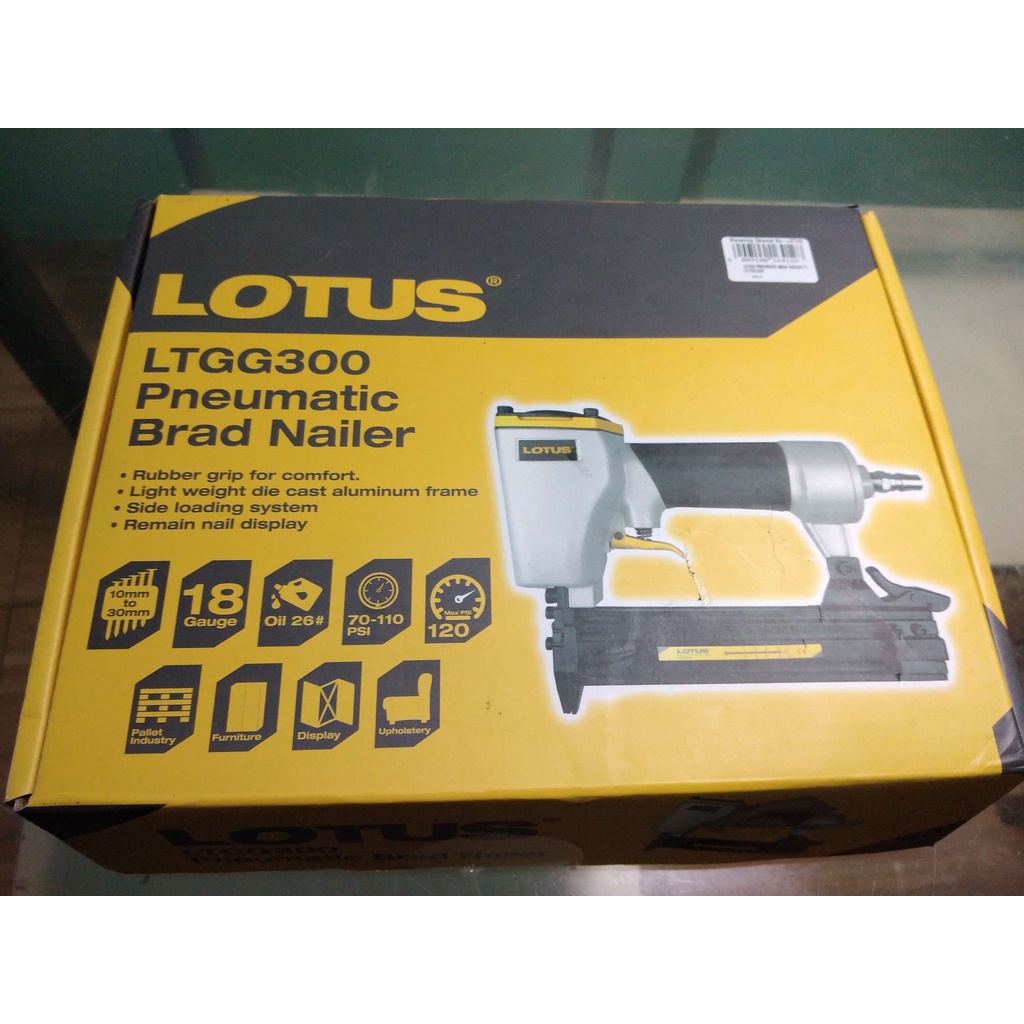 PNEUMATIC NAIL GUN BRAD NAILER LOTUS F30 Shopee Philippines