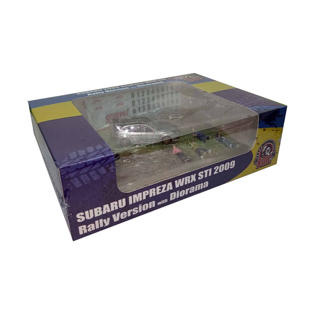 BM Creations 1/64 Subaru 2009 Impreza WRX STI Rally Version w/ Diorama ...