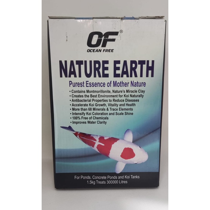 Ocean Free Nature Earth For Ponds, Concrete Ponds and Koi Water
