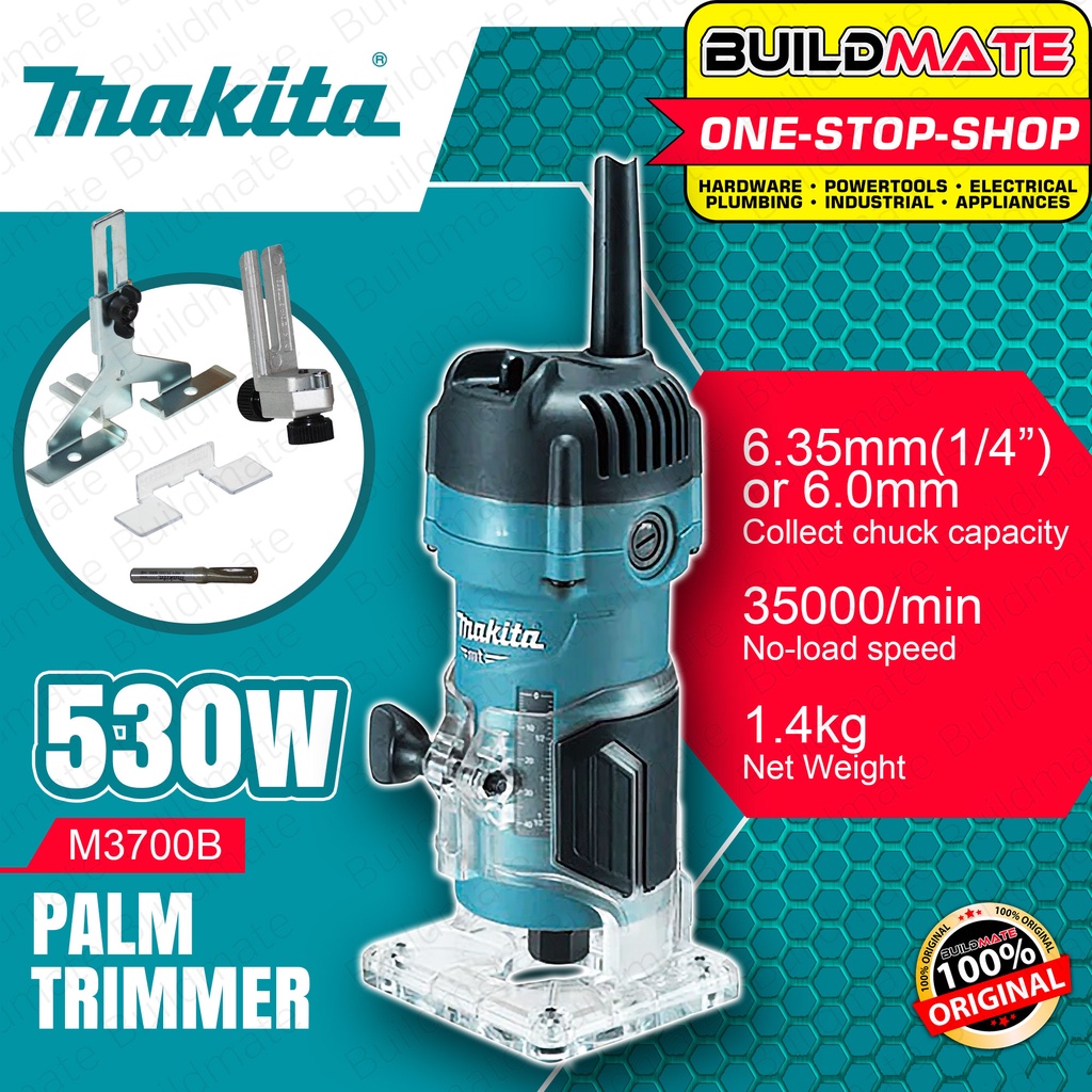 Buildmate x MAKITA MT Palm Router / Palm Trimmer 530W 1/4