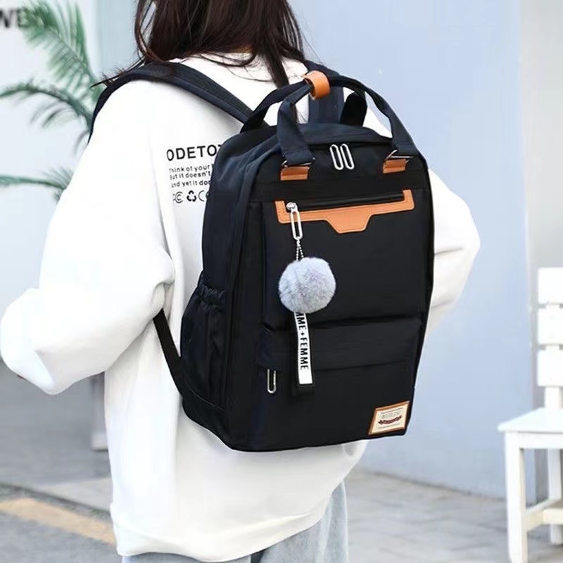 Free Cute Pendant Laptop Bag 16 inches Backpack School bag Student ...