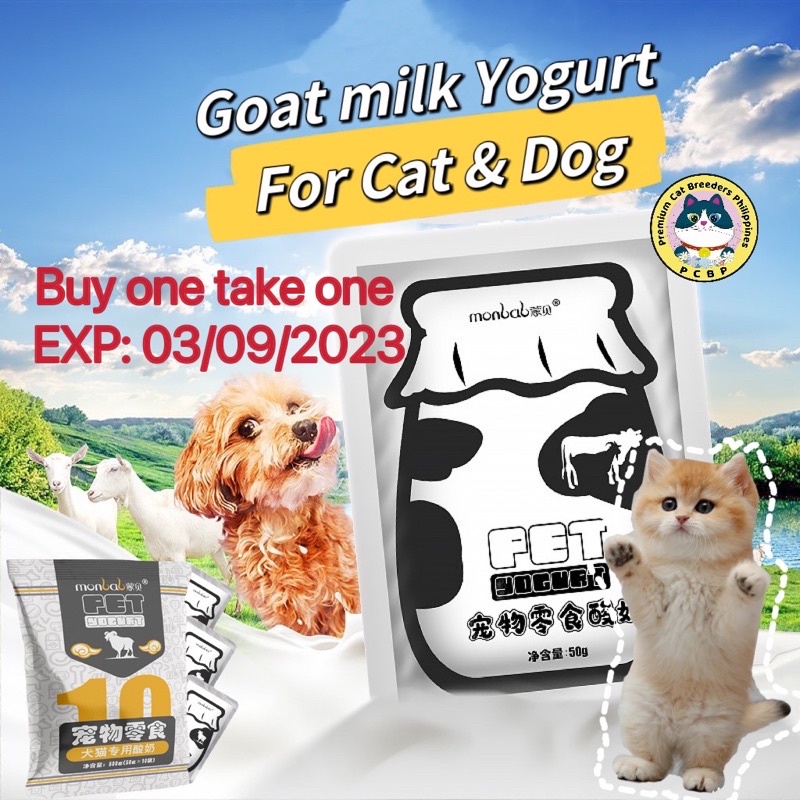 Goatmilk yogurt pet buy 1 take 1 for Cat & Dog 10pcs cat kitten Treats
