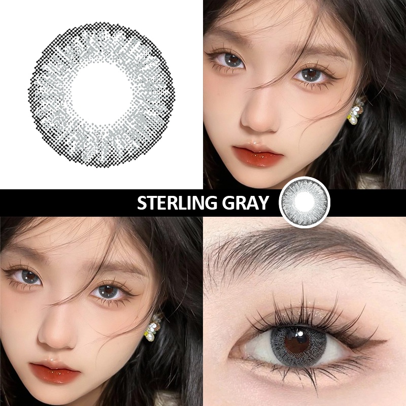 【cod】contact Lens Gray Contact Lenses For Eye Makeup With Free Lens 