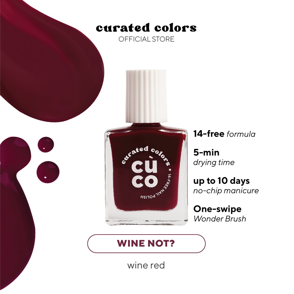 CuCo Nail Polish Wine Not? (14free, QuickDry, Vegan, LongLasting