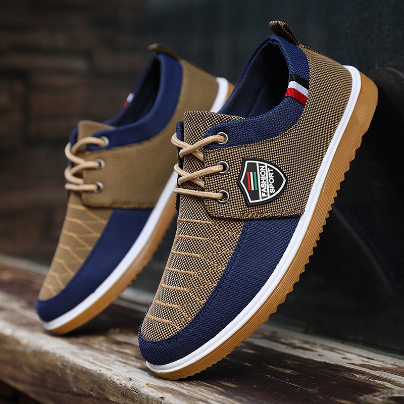 Aliveshoes New Canvas Shoes For Men Rubber Shoes Low Cut Slip On Loafers Shoes Ready stock COD Shopee Philippines