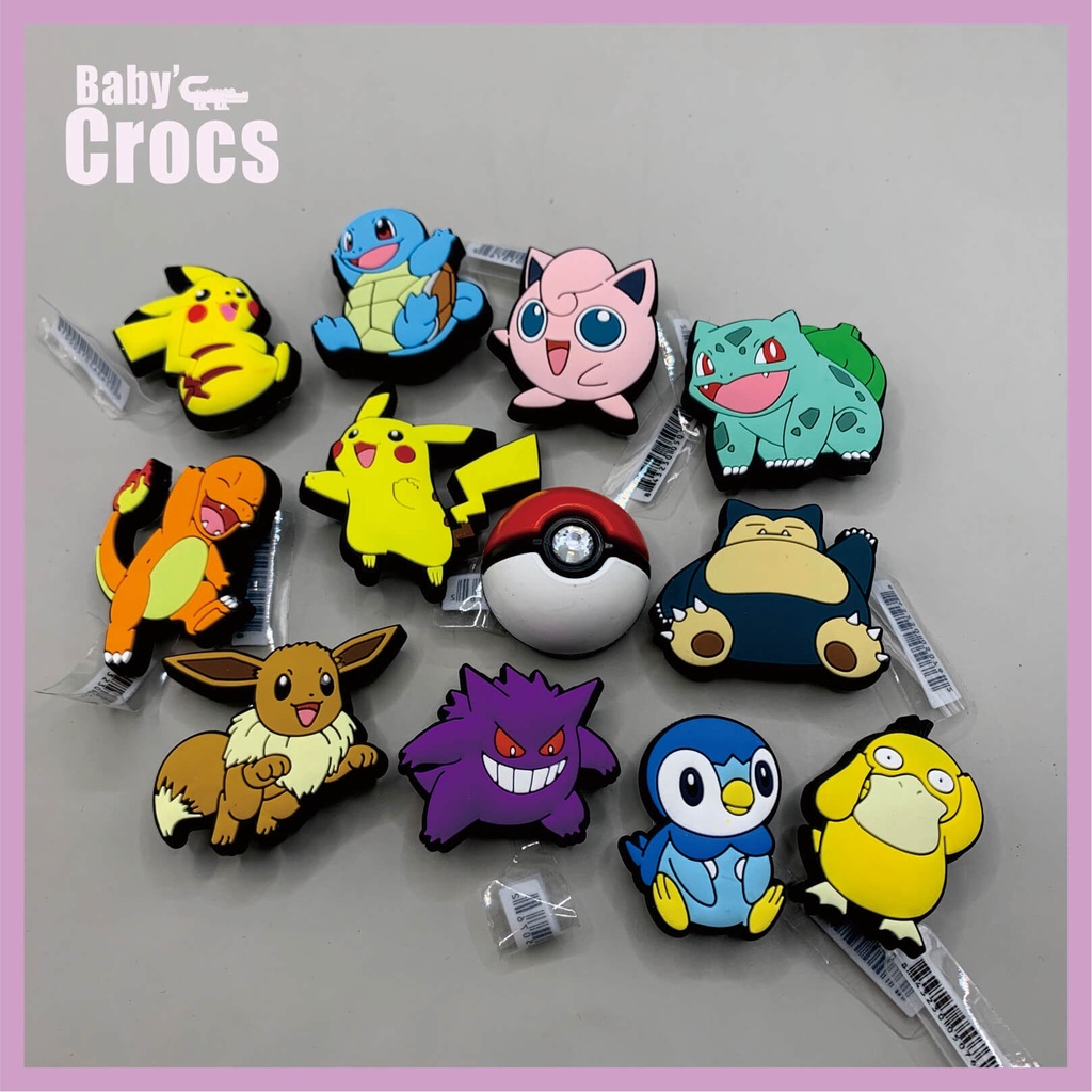 NEW Crocs JibbitzPokemon Charms /Slippers( high quality )/ jibbitz Set