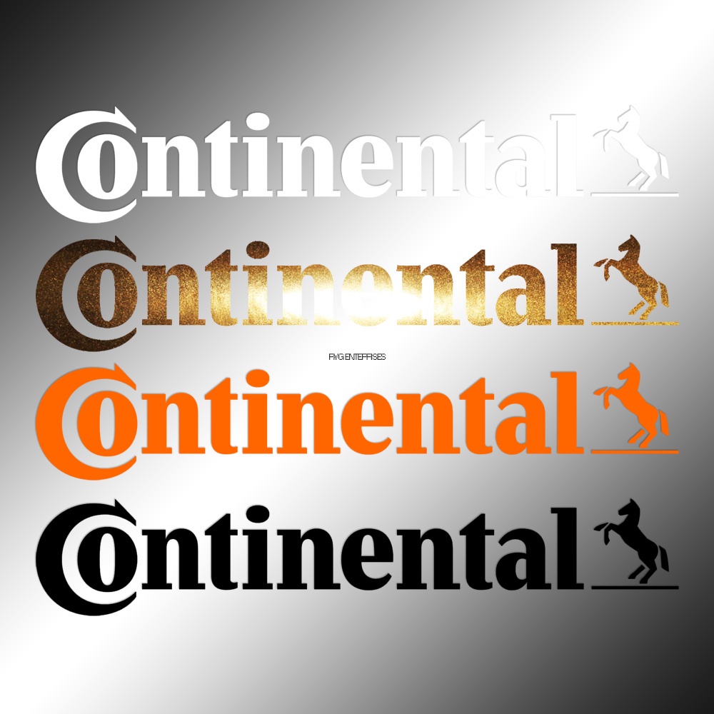 Sticker | 1X Continental | 8 inches | Decals | die-cut all weather ...