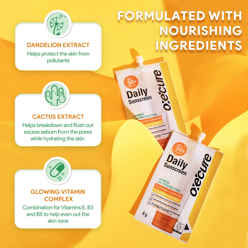 Oxecure Daily Sunscreen 6g Shopee Philippines 7695